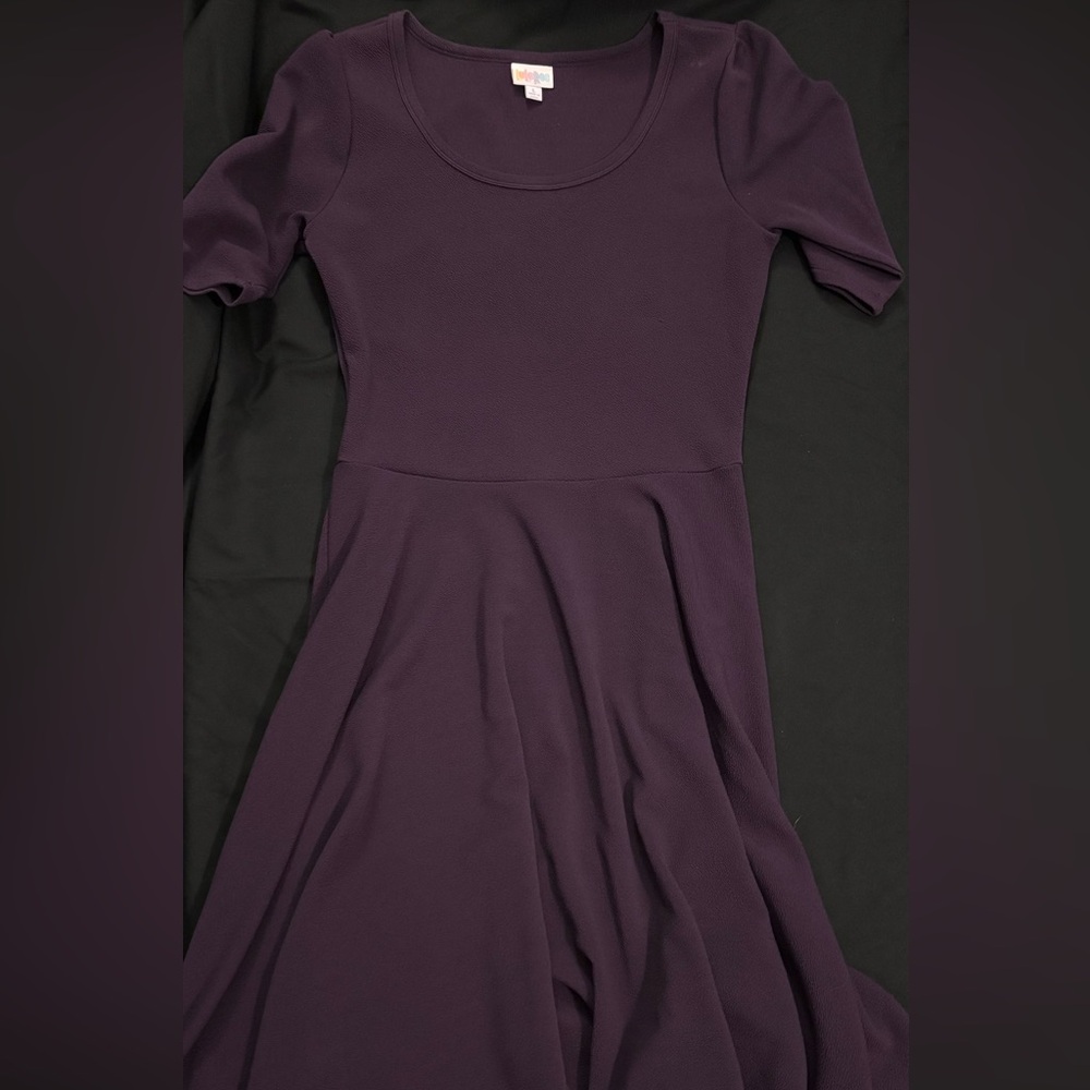 LuLaRoe Plum Amelia Dress